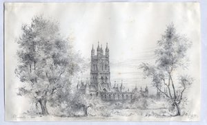 Catedral de Gloucester, 1900 de Edward Adrian Wilson