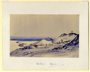 Ponto da cabana, 1911 (wc no papel)