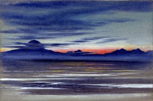 Vista de um trecho de mar, 1901-04 (wc no papel) de Edward Adrian Wilson
