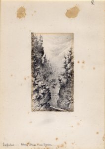 Wiesen Strasse perto de Davos, Suíça, 1898-99 de Edward Adrian Wilson