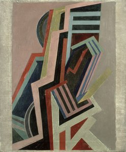 Composição abstrata (óleo sobre tela)