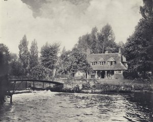 Thorney Weir Fishery House (fotografia a preto e branco)