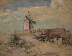 O Moinho de Vento, c.1900-04 (aquarela)