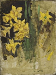 Daffodils (óleo sobre tela)