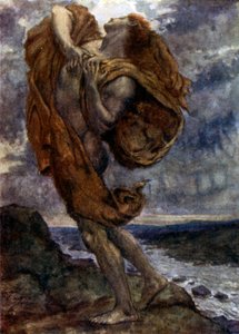 Beethoven: O Allegro Finale do Quarteto C-sharp-minor (lito a cores) de Edward Barnard Lintott