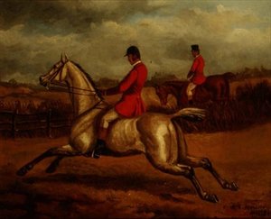 O Caçador (óleo sobre tela) de Edward Benjamin Herberte