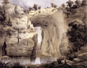 Ponte Natural, Condado de Rockbridge, de &39;Álbum de Virgínia&39;, 1858