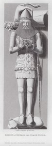Effigy of Edward the Black Prince (gravura) de Edward Blore