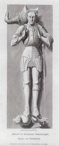 Efígie de Richard Beauchamp, Conde de Warwick (gravura) de Edward Blore