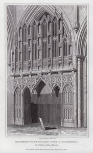 Monumento de Humphrey Duque de Gloucester, na Igreja da Abadia de St Albans (gravura)