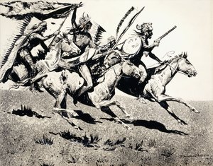 Grupo de guerra em movimento