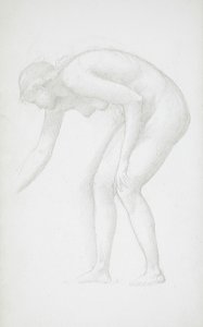 Nu feminino curvado de Edward Burne-Jones