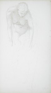 Nu feminino curvado de Edward Burne-Jones