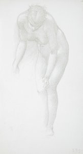 Nu feminino curvado de Edward Burne-Jones