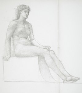 Pernas de uma mulher nua de Edward Burne-Jones