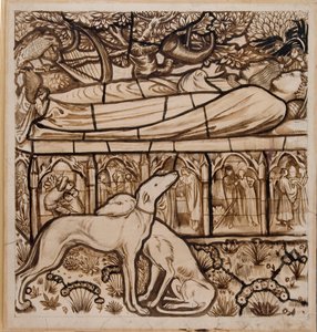 A Tumba de Tristram e Iseult de Edward Burne Jones
