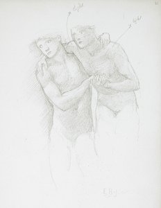 Dois nus de Edward Burne-Jones