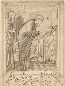 Visitar os doentes de Edward Burne-Jones