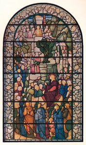 Entrada de Cristo em Jerusalém, janela na Igreja de São Pedro, Vere Street, Londres, c1883 de Edward Burne Jones