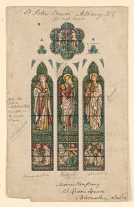 Desenho, Igreja de São Pedro, Alb, ca. 1870 de Edward Burne Jones