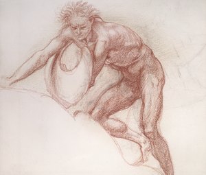 Masculino nu, estudo para Hércules