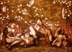 Estudo para &39;The Sleeping Knights&39; de Edward Burne Jones