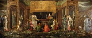 O último sono de Artur em Avalon de Edward Burne Jones