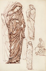 Virgem Maria e Santa Isabel, Figuras Robosas de Edward Burne Jones
