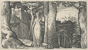 Dama das Gralhas, 1829. de Edward Calvert