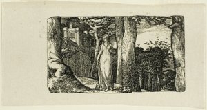 A Dama e as Gralhas de Edward Calvert