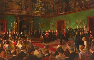 Peregrinação, 26 de Março de 1926, Membro da Ordem Real Vitoriana de St John Investiture em Malta de Edward Caruana Dingli