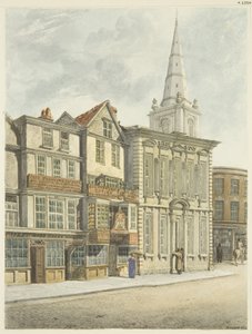 Antiga Câmara Municipal, derrubada em 1824 (lápis e aguarela sobre papel) de Edward Cashin