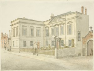 The Bristol City Library, King Street (lápis e aguarela sobre papel)