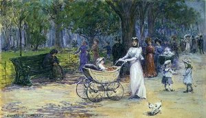 Promenading (aguarela) de Edward Charles Clifford