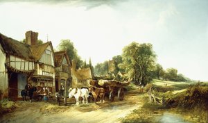 O vagão de madeira, 1845 de Edward Charles Williams