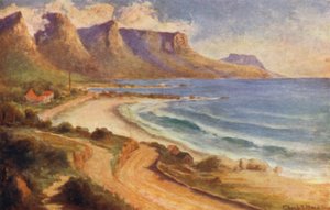Península do Cabo, África do Sul: Baía dos Campos (cor litho)