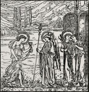 Entrada entre os Deuses de Edward Coley (after) Burne Jones