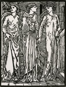 Primeira Visita das Irmãs de Edward Coley (after) Burne Jones