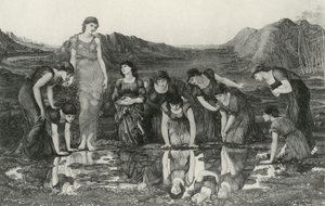 Espelho de Vênus de Edward Coley (after) Burne Jones