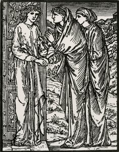 Segunda visita de Edward Coley (after) Burne Jones