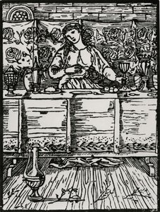 A Canção enquanto ela come de Edward Coley (after) Burne Jones