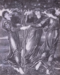 O jardim de Hespirides, Bibbys Annual de Edward Coley (after) Burne Jones