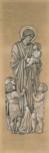 Cristo abençoa as criancinhas de Edward Coley Burne Jones