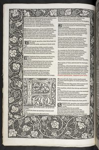 "As Obras de Geoffrey Chaucer agora impressas com imagens desenhadas por Sir Edward Burne-Jones de Edward Coley Burne Jones