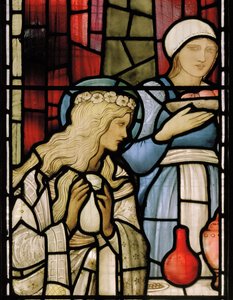 Detalhe da "Festa na Casa de Simão". de Edward Coley Burne Jones