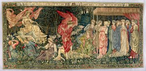 Passagem de Vênus, projetada em 1901 e tecida em 1926 (tapeçaria de lã, seda e linho) de Edward Burne Jones