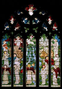 Rios do Paraíso, 1875 de Edward Burne Jones