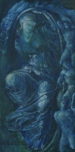 Estudo para a roda da fortuna, 1870 (wc no papel) de Edward Burne Jones