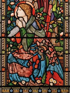 A Anunciação, c.1860 (vitral) de Edward Burne-Jones