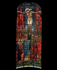 A Janela da Crucificação, 1888 (vitral) de Edward Burne Jones